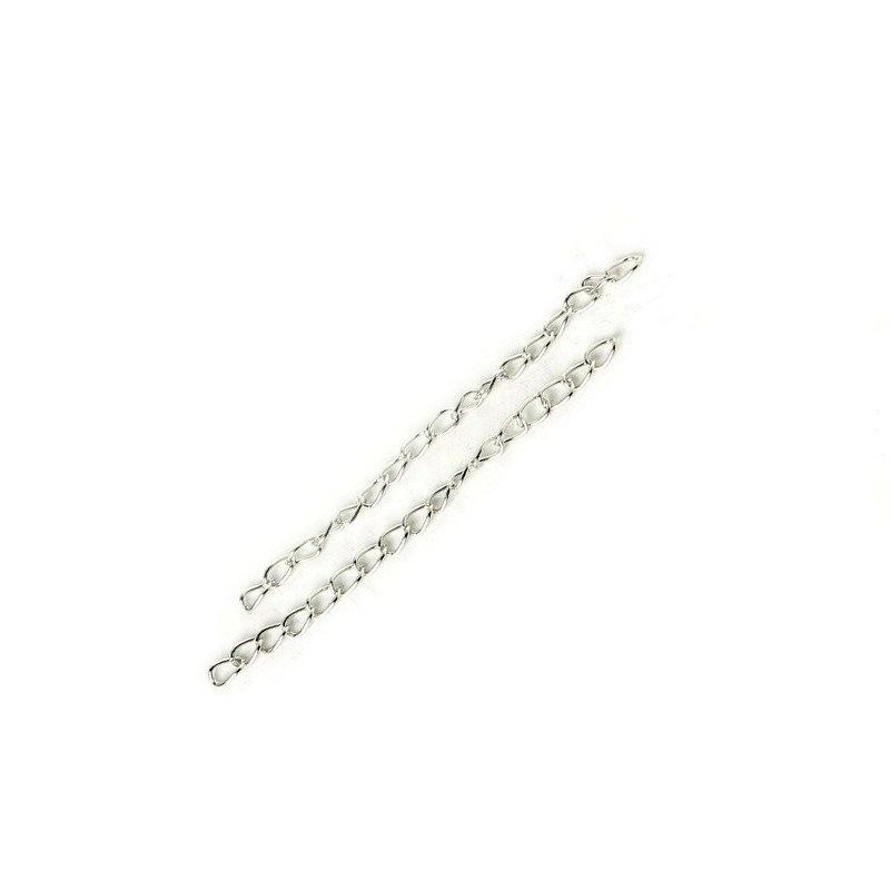 100-Pack Handmade Extension Chains for DIY Earrings, Bracelets, and Necklaces