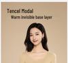 10A Antibakterielles Tencel Modal Damen Nahtloses Warmes Unterwäscheset - Herbst/Winter