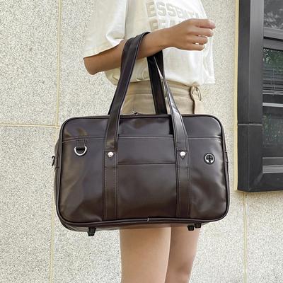 Casual PU Shoulder Bag Junior High School Students School Bag Handbag Anime Uniform Bag Tote Bags for Women