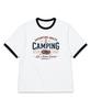 BEMIGHTY Vintage Drawing Oversized Ringer Short Sleeve T-Shirt