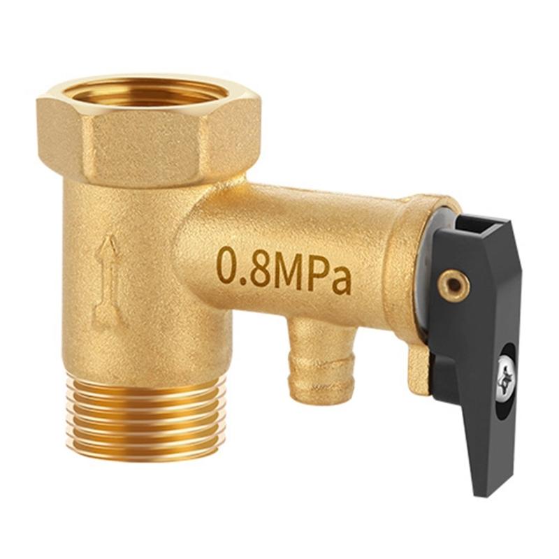Valvole di Sicurezza a Pressione per Scaldabagni in Ottone Valvole di Sicurezza per Scaldabagni Elettrici Valvole di Sicurezza a Pressione Ridotta in Ottone da 1/2 pollice