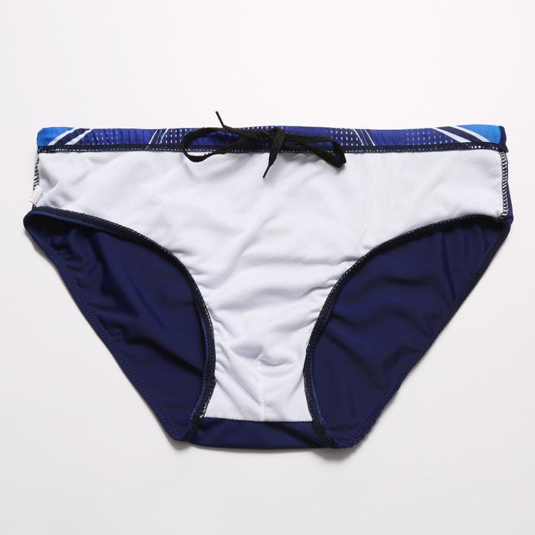 Men's Printed Swim Trunks: Triangle Swim Briefs & Breathable Beach Pants