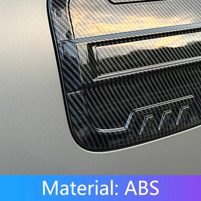 For CHERY Tiggo 9 2025 2026 Carbon Fiber Fuel Oil Gas Tank Cap Cover Trim Sticker Car Exterior Accessories