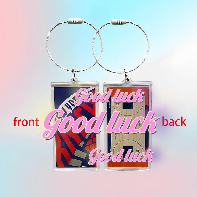 Sports Backpack Handbag Team Keychain Idol Star Basketball Court Keychain