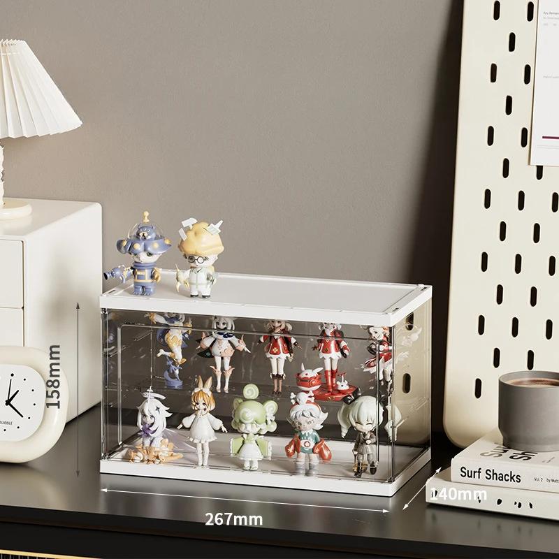 Kreatives Acryl-Display-Schrank für Blind Box Aufbewahrung - Premium Transparente Vitrine mit 360° Sichtbarkeit Mehrzweck-Organizer