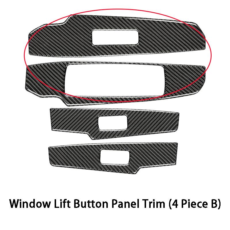 Carbon Fiber Water Cup Gear Steering Wheel Full Kit Interior Trim Sticker Decoration Style Car Accessories For Lexus IS250