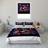 Astronaut in colorful space. Print Bedding Set 1 Duvet Cover 2 Pillowcases for Adult and Children Luxury Gift Full Size