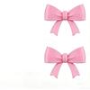 Silicone Bow Earphone Accessories 3D Printed Pink Bow Headphone Accessories Decoration Cute Bow Clips Bowknot 2 Pack Headphone Decoration