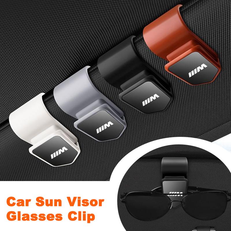 GFOU9 Fashion ABS Car Sun Visor Glasses Clip Eyeglasses Storage Holder For BMW M M3 M5 E46 E36 E34 F10 E90 F30 E60 F30 E53 E30 E92 E87