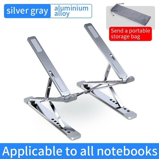 Adjustable Laptop Stand Aluminum for Macbook Tablet Notebook Stand Table Cooling Pad Foldable Laptop Holder