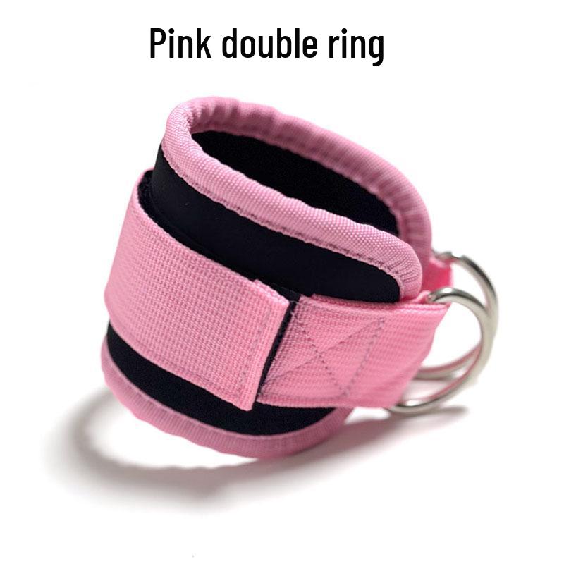 Double D-Ring Ankle Straps for Leg and Glute Training with Resistance Bands