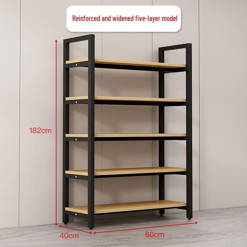Multilayer Floor Standing Bookshelf and Storage Rack