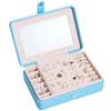 Portable PU Minimalist Jewelry Box for Studs and Rings - Multifunctional Storage Box