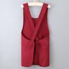 New Vest Style Cooking Apron Breathable Stain-Resistant Coffee Uniform Waterproof Multipurpose No Sleeved Apron for Home Kitchen