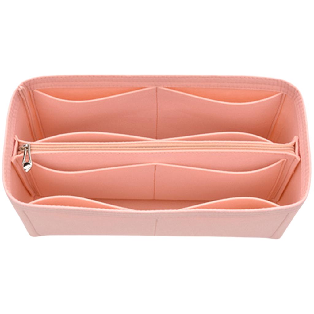Felt Handbag Organizers Insert Multiple Pocket Purse Liner Organiser for Shoulder Bag Inner Pocket Pouches with Zippered