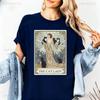 Cat Lady Tarot Card Shirt Cat Lover Gift Tshirt Witchy Cat Lady Tee Kitten Mom Gift Tshirt Vintage Creative Daily Life Women T