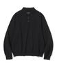 Uniform Bridge Collar L/S Polo Knit Black