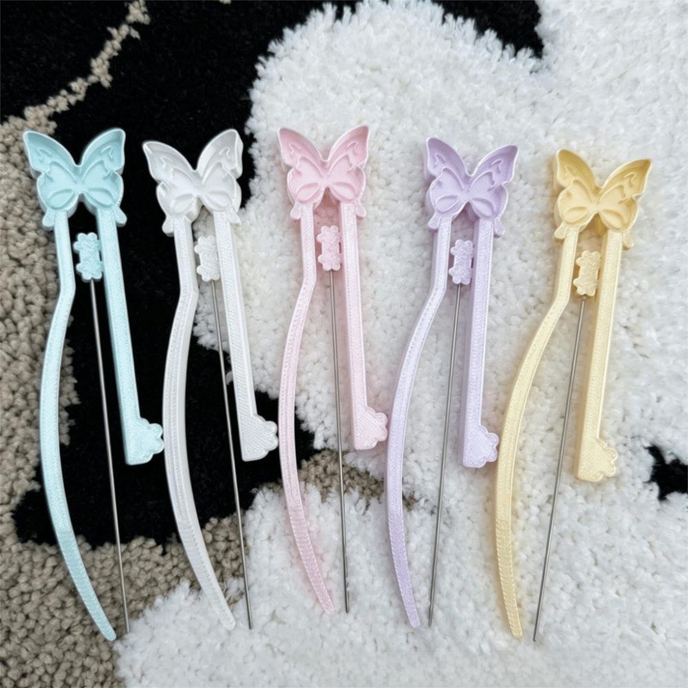Single/Double Needle Fuse Bead Pen Long Smooth-Tip Collage Fuse Needle  Bean Splicing Tool
