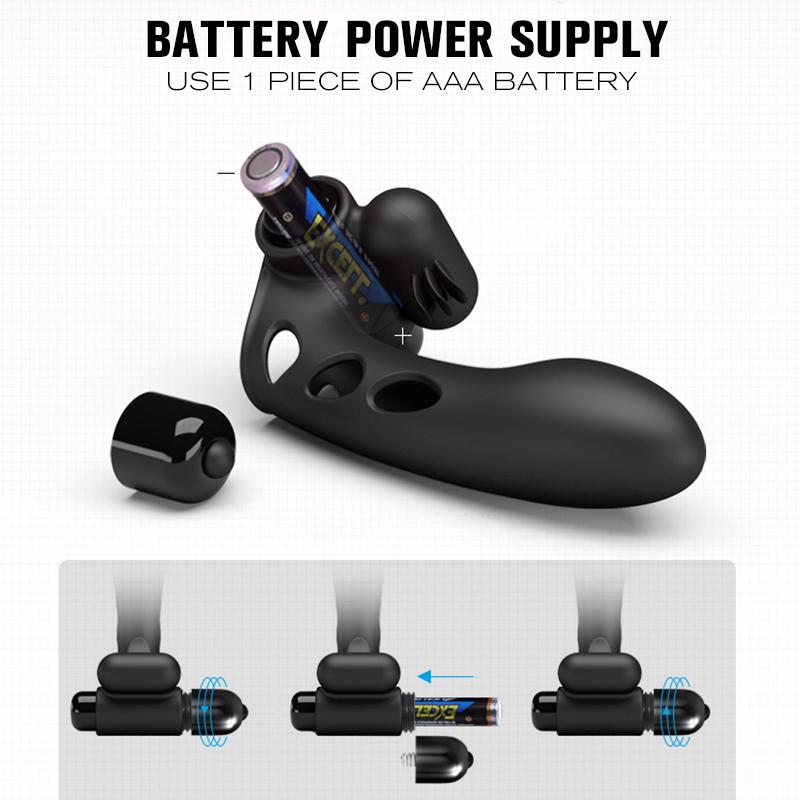 Silicone Finger Sleeve Vibrator For Women 10 Mode Vibrating G-spot Clitoris Anus Stimulator Adult Sex Toys Lover Couple Sex