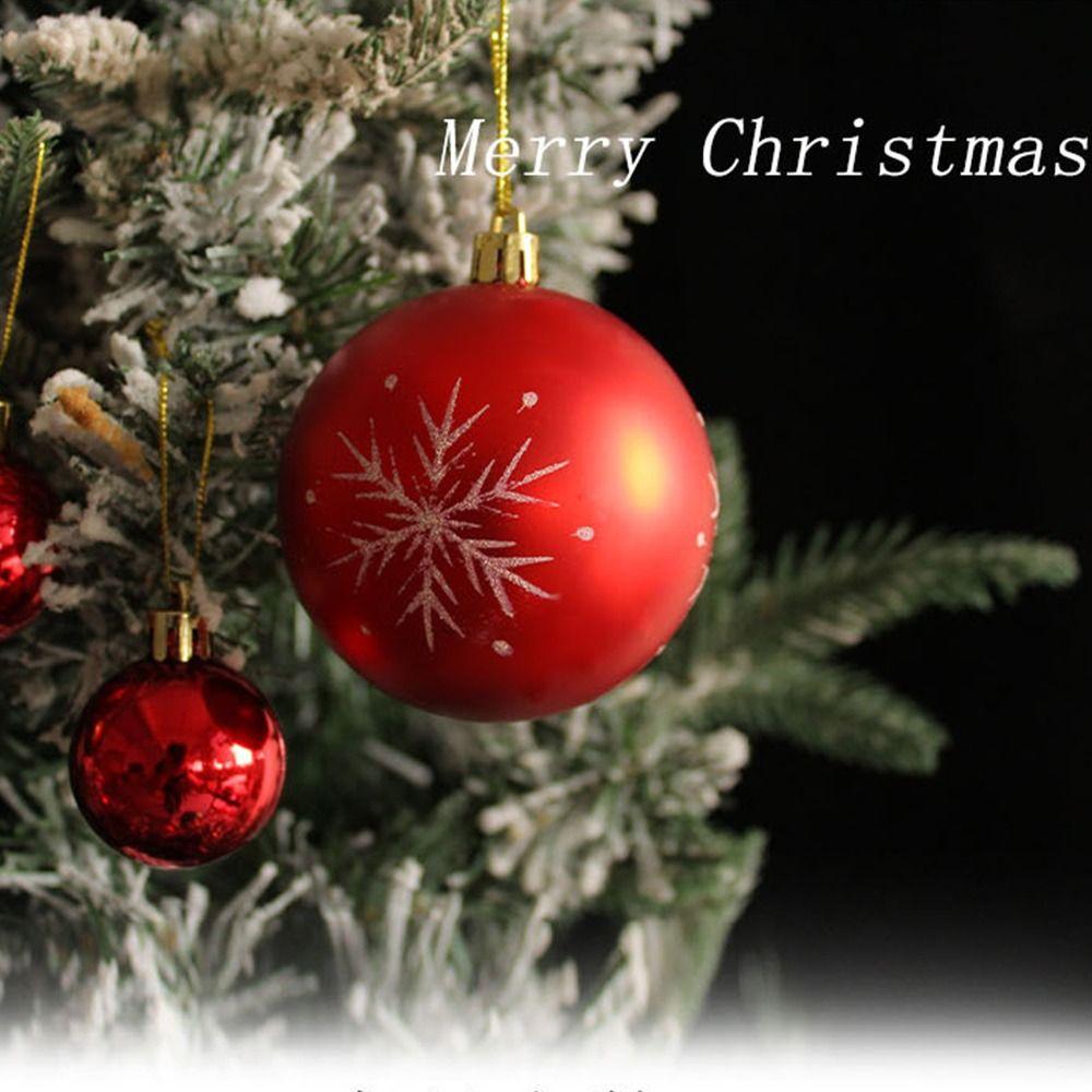 36pcs 6cm Christmas Tree Decoration Pendant Shatterproof Hanging Ornament  Wedding