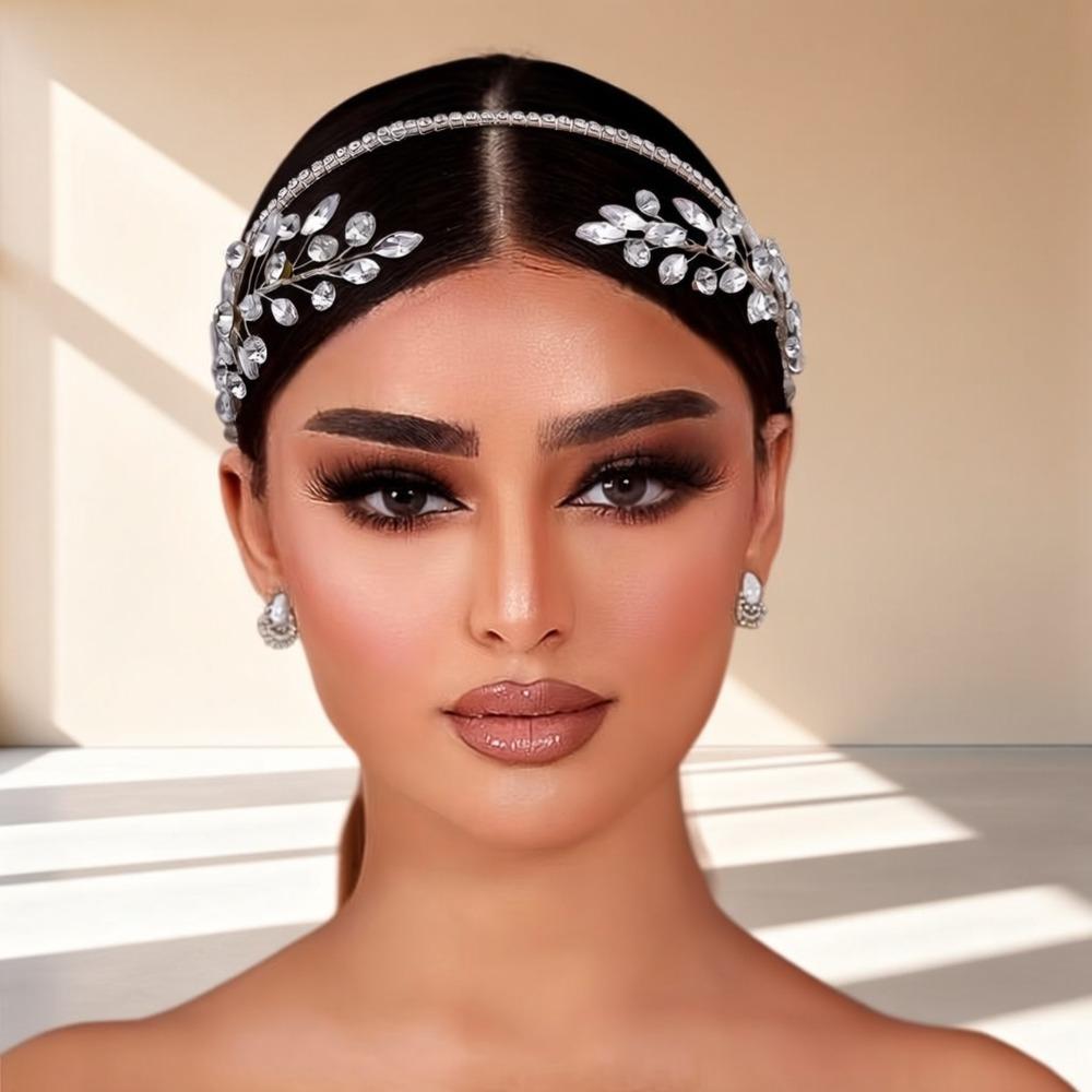 Elegant Princess Queen Crown Shiny Bridal Head Hoop Vintage Women Headpiece  Girls