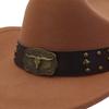 Ethnic Vintage Cowboy Hats Wide Brims Sun Protections Breathable Polyester Summer Outdoor Hat For Music Festivals