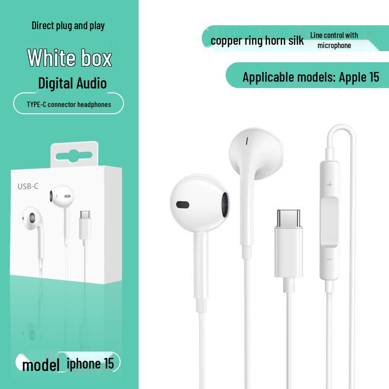 Apple Kabelgebundene Kopfhörerkabel für iPhone 14/15/16/17 mit In-Ear Gaming-Steuerung