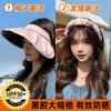 Women's UV Protection Sun Hat with Shell Headband, Large Brim, Foldable, Open-Top Design, Upgraded Sun Protection