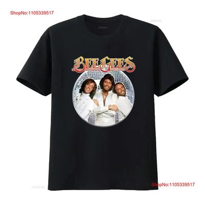 Black Shirt Bee Gees T Full Color Unisex Vintage Washed For Everyday Wear Designer Clothes Stre