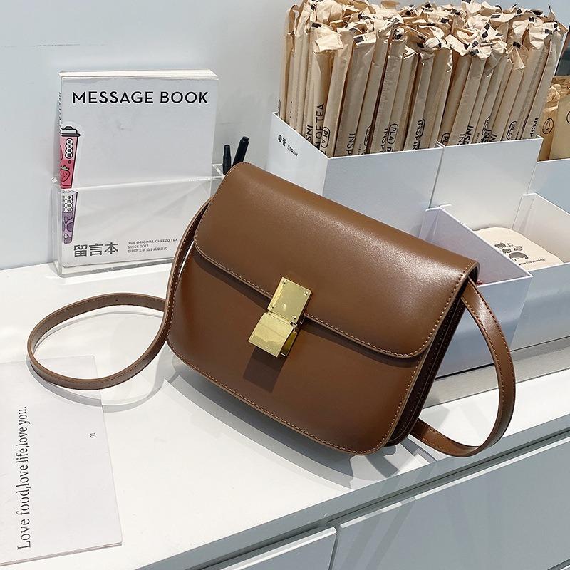 TIFICY Bags for Women, All-match Retro Small Square Bag for Women, New Textured Genuine Leather Box Tofu Bag, Crossbody Shoulder Bag