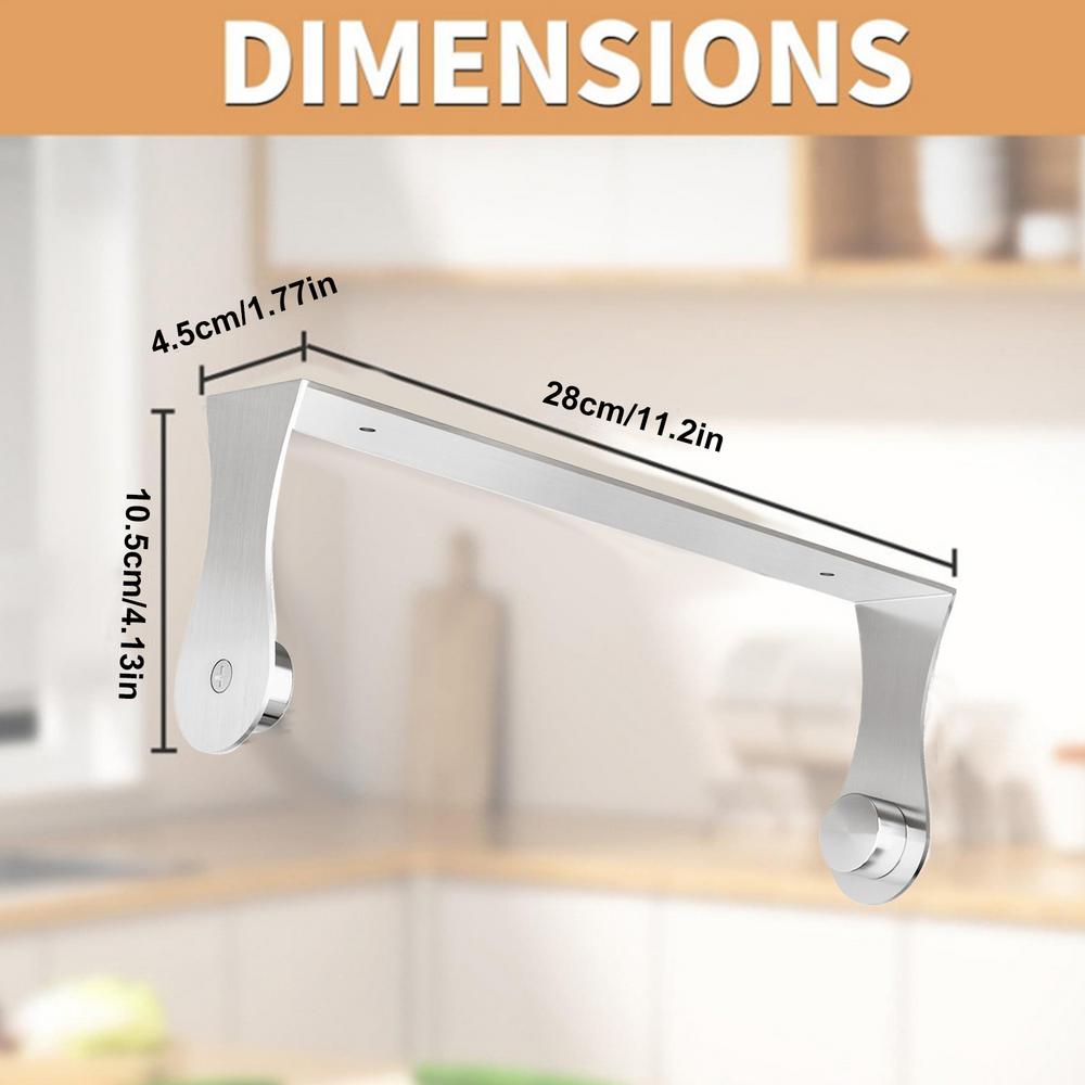 

Держатели бумажных полотенец Подвесной диспенсер Держатель рулона туалетной бумаги Для кухни Ванной кладовой Прачечной Офиса Гаража белый