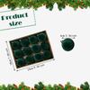 12Pcs Flocked Christmas Ball Ornaments 2.4inch Decorative Baubles for Anniversary