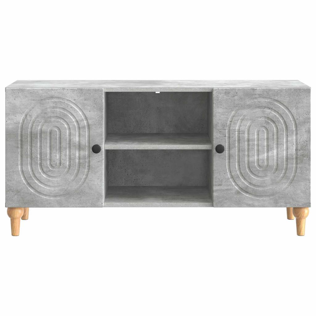 TV Cabinet Concrete Grey 102 x 34.5 x 50 cm Particleboard