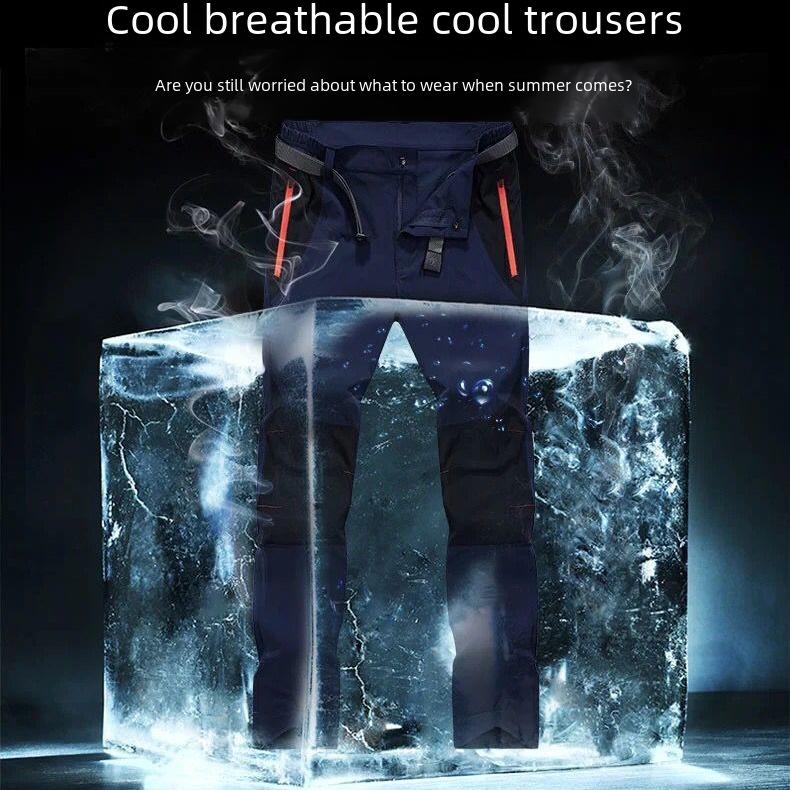 6833 Summer Quick-Drying Elastic Climbing Pants - Lightweight, Fashionable, and Available In Large Sizes