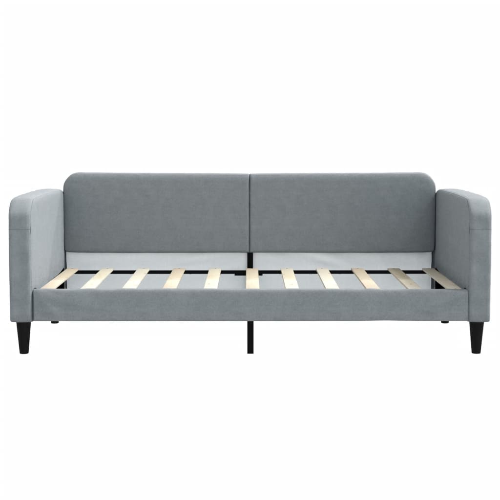 Vidaxl Sofa Z Materacem, Jasnoszara, 90X190 Cm, Tkanina