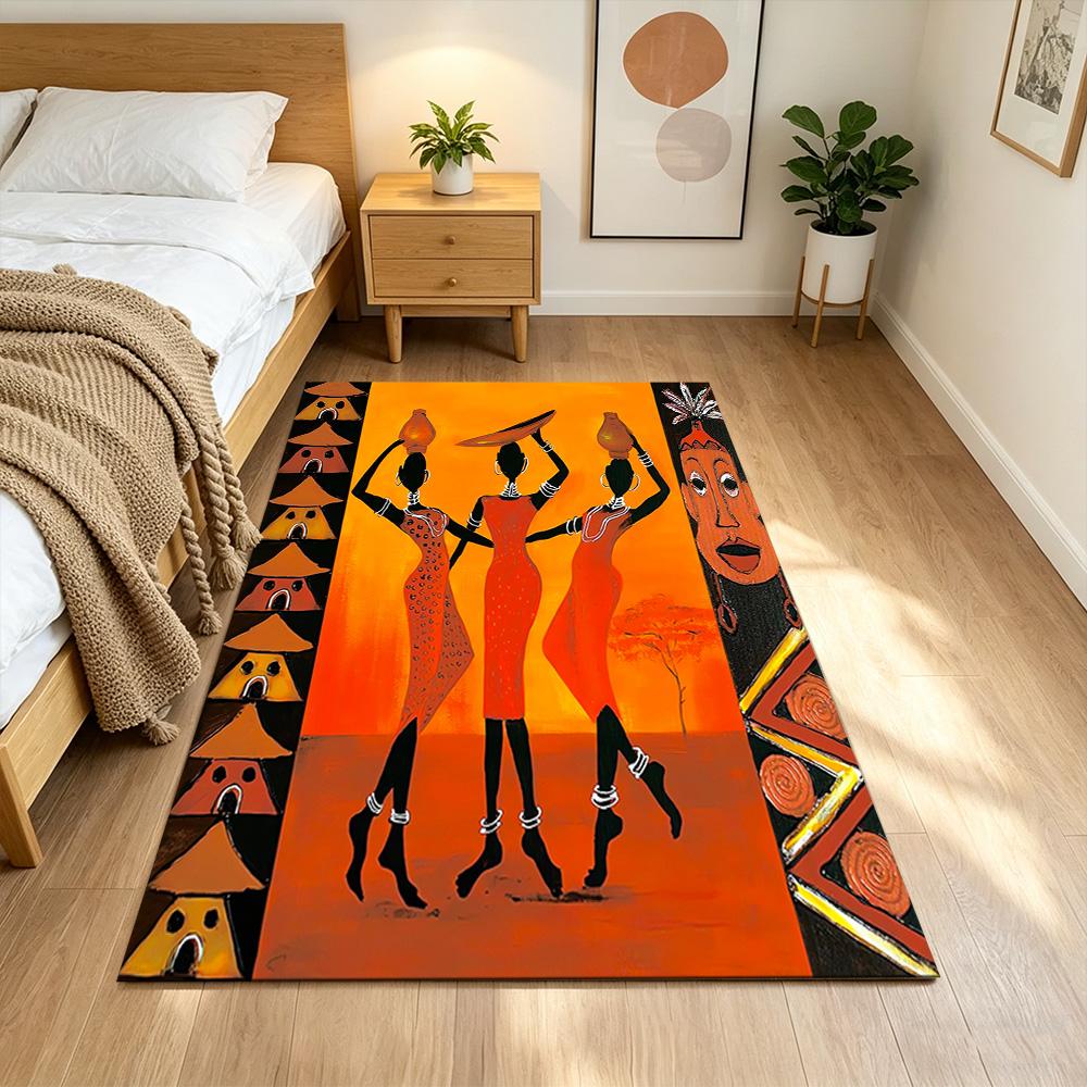African Heritage And Tradition Non-Slip Home Carpet Design for Office Decor Living Room Bedroom Gift