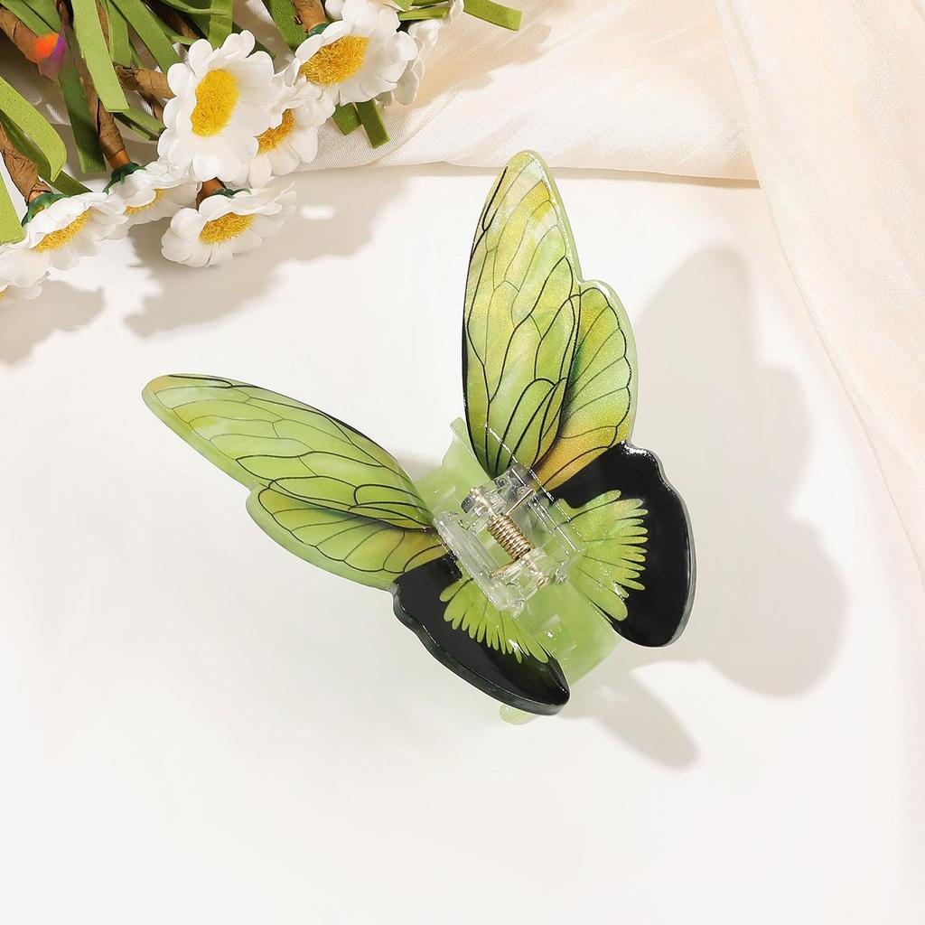 Matte Transparent Butterfly Hair Claws Clips for Women Girls Elegant Decorate Hairpins Headbands Fashion Korean Hair Accessories