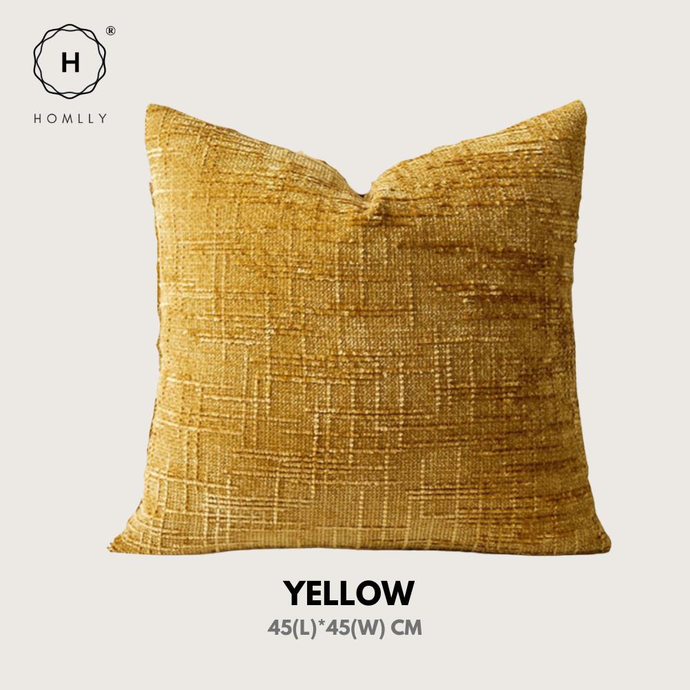 Homlly Fjord Textured Chenille Decorative Pillow Cushion Cover Case (45x45cm) X2PCS