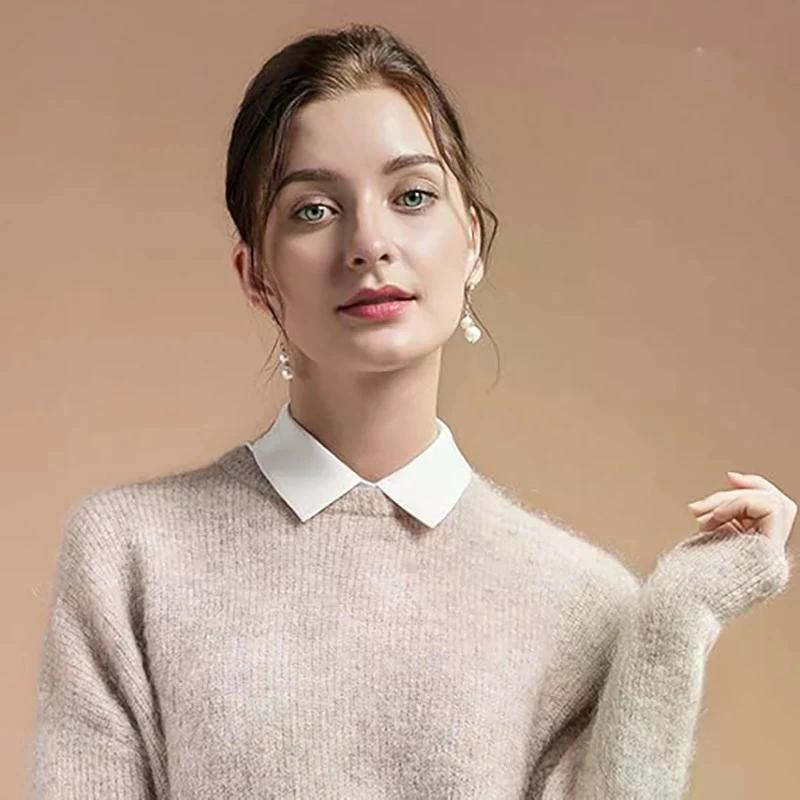 Lady's Fake Collar Half Shirt Business Collar False Shirt Collar Comfortable Fake Half Collar For Men Women Formal Occasions