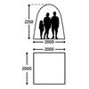 Inflatable Shelter - KAMPA - AIR Shleter 200 - 2 X 2 M - Grey and Black