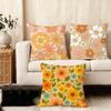 Retro Floral INS Cushion Cover Plush Fabric Soft DoubleSided Printed Sofa Warm Winter Home Child Gift Pillow Case