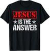 NOUVEAU T-shirt Cadeau Foi Chrétienne Jésus Est La Réponse - Fabriqué aux États-Unis