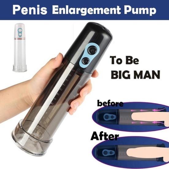 Nabíjení vakuové pumpy Snadno používejte elektrické Zlepšete štěstí Penis Enhancer pro trénink