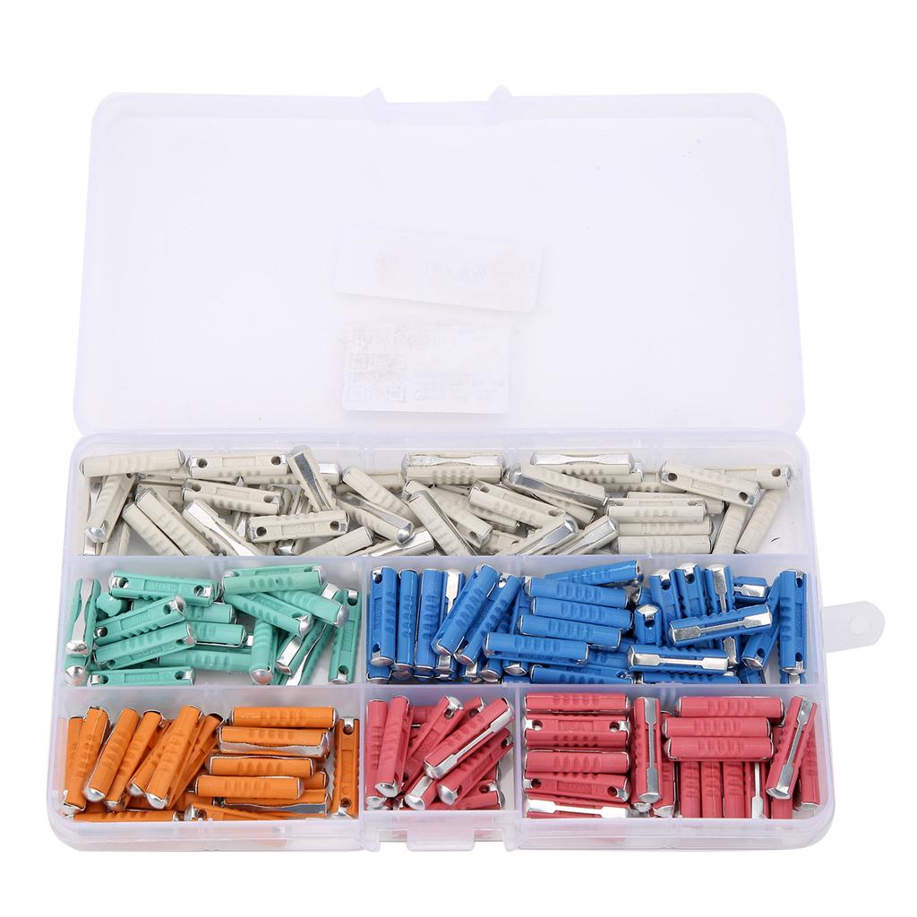 200Pcs 5A 8A 10A 16A 25A Fuse European 32V Boxed Environmental Friendly Automotive Accessory