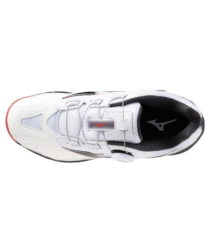 Mizuno Table Tennis Shoes Wave Medal SP5 Stability Cushioning Resilience cm 2E White/Black/Red 25.0
