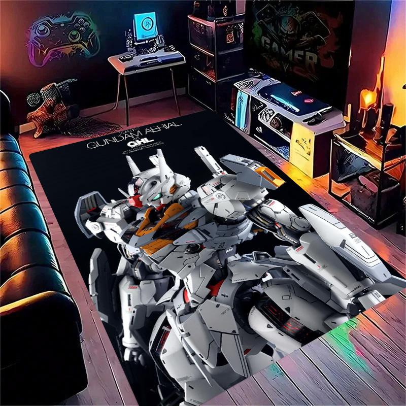 G-Gundam-m Cartoon Robot Gift Carpet Rug for Bedroom Living Room Home Sofa Decoration Kids Game Play Decor Floor Mat