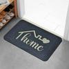 Simple Art Home Pattern Entrance Floor Mat Bathroom Absorbent Foot Door Mat Kitchen Front Door Nonslip Area Foot Mats
