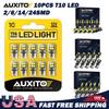 10X LED T10 AUXITO Interior, 2/6/14/24SMD Parker Light Plate Globes Number Light