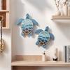 Arte da Parete da Spiaggia in Legno Tartaruga Marina Vintage Anatra Uccello Decorazione da Parete Rustica Fattoria Costiera Oceano Ornamento da Appendere per Soggiorno Camera da Letto