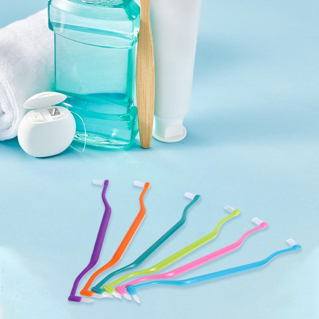 12Pcs Double Head Pet Toothbrush Soft Bristle Interdental Tooth Brush Small Dog Cat Puppy Oral Care Pet Toothbrushes